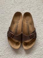 Birkenstock Madrid Echtleder Sohle Mocca braun  Birkoflor Riemen Brandenburg - Templin Vorschau