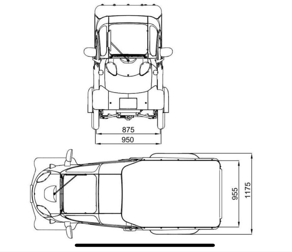 Kabinenroller Elektro E-MAX ,Elektroauto Miniauto 45 km/h Kastenwagen in Dürnau