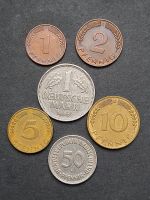 Satz Münzen, BRD 1 DM bis 1 Pfennig 1966 G Thüringen - Rudolstadt Vorschau