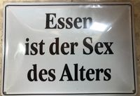 Kulthänger Blechpostkarte Spruch Essen Sex Alter Geburtstag NEU Rheinland-Pfalz - Gau-Algesheim Vorschau