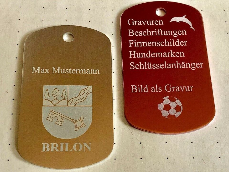 Gravuren jede Art Bild-Gravuren zB ABI 2020 in Brilon