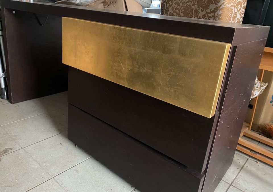 Sideboard/ Kommode Designerstück braun Gold in Dresden