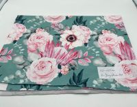 Reststück Bio Jersey Baumwolle Blumen Mint Rosa Floral Stoff Stuttgart - Bad Cannstatt Vorschau