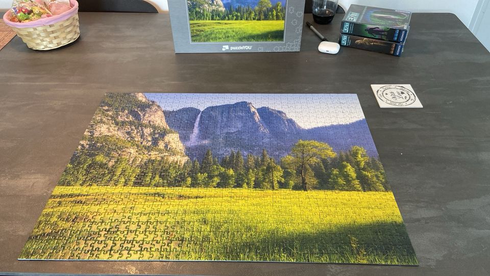 Puzzle 1000 Teile, Natur, Berge, Wiese; vollständig in Wildeshausen