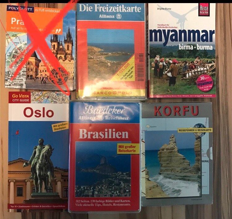 Reiseführer/Karten:Oslo,Libanon,Korfu,Brasilien,Kreta,Myanmar in Nordendorf