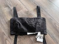 Zara Crop Top Bustier Lochstickerei schwarz neu Gr.S/36 Schick Bayern - Stegaurach Vorschau