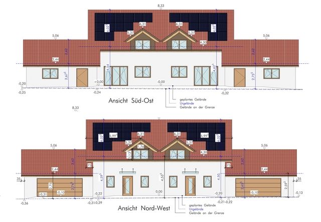 PROVISIONSFREI DIREKT VOM BAUTRÄGER *Hochwertige und moderne Doppelhaushälfte samt Doppelgarage* in Altenbuch