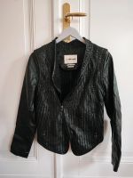 Rich & Royal Lederjacke Bikerjacke Weste schwarz geflochten Berlin - Hellersdorf Vorschau