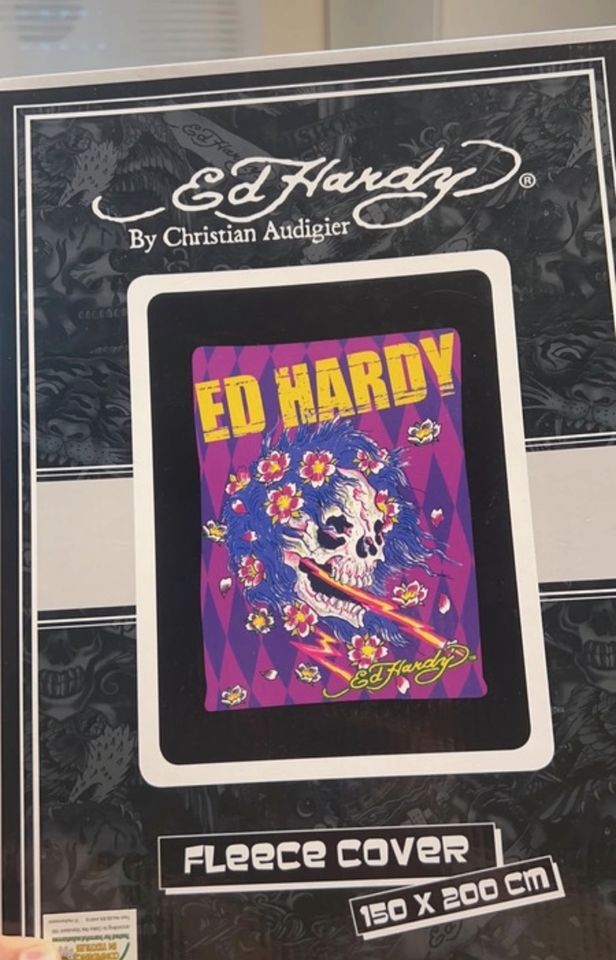 Fleece Decke Ed Hardy in Wadgassen