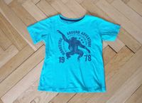 Tshirt für Jungen in Gr. 98/104 in türkis mit Affenmotiv Nordrhein-Westfalen - Halle (Westfalen) Vorschau