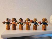 6er Set Blumenkinder Kerzenkinder DDR Holz Volkskunst Alt Sachsen - Wechselburg Vorschau