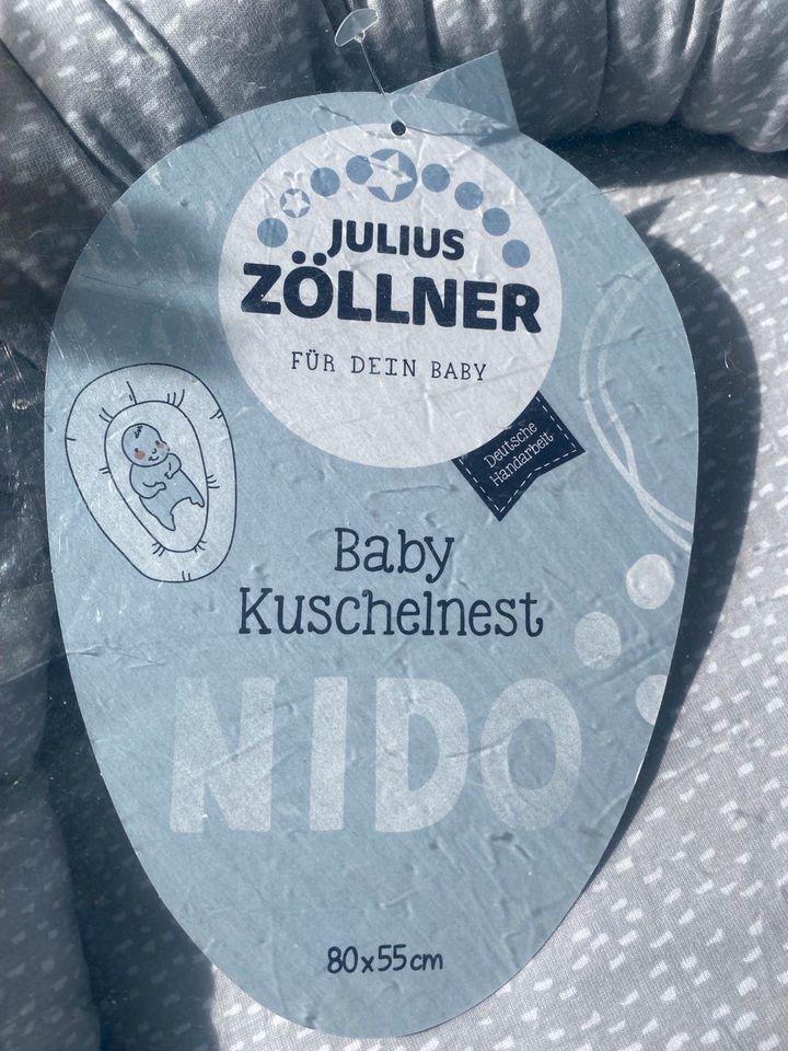 Julius Zöllner Baby Kuschelnest NIDO Tiny Squares Grey~NEU in OVP in Bayreuth