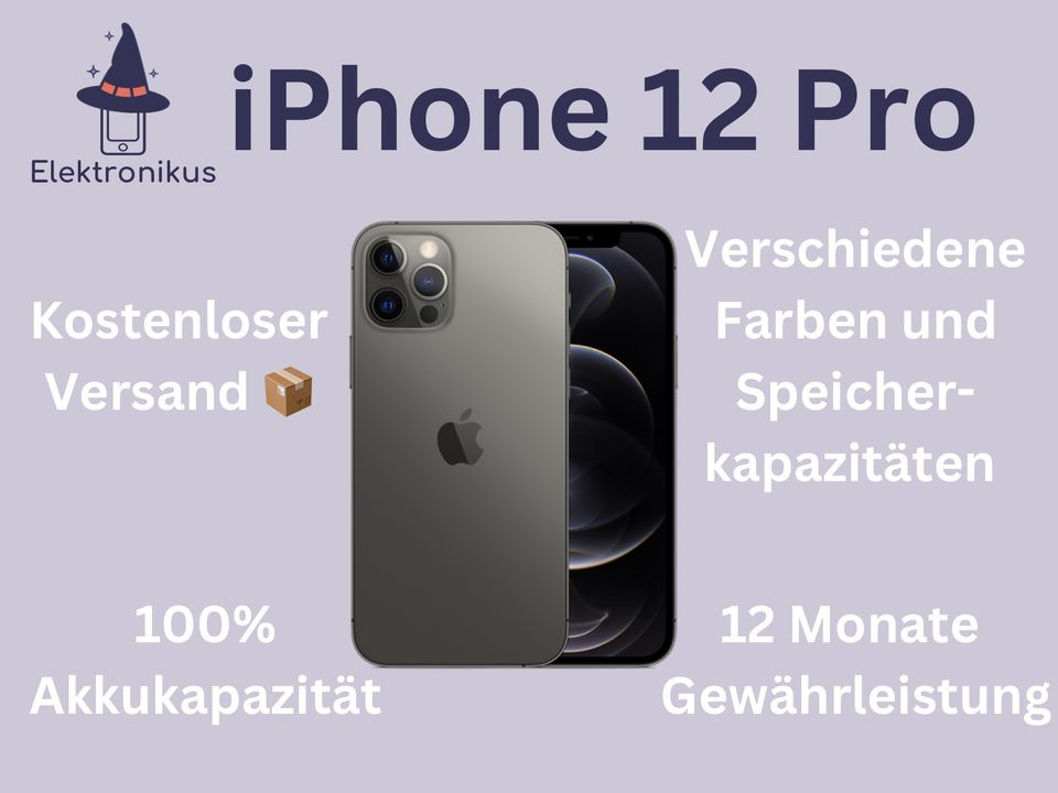 Apple IPhone 12 Pro |100% Akkukapazität| 12 Monate Gewährleistung in Fulda