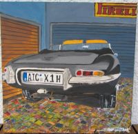 Acrylbild Jaguar E-Type auf Leinwand, Original, Poster Pop-Art Bayern - Aichach Vorschau