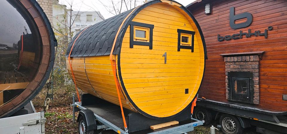 Mobile Sauna,  Sauna , mobile Fasssauna,  Sauna mieten in Berlin