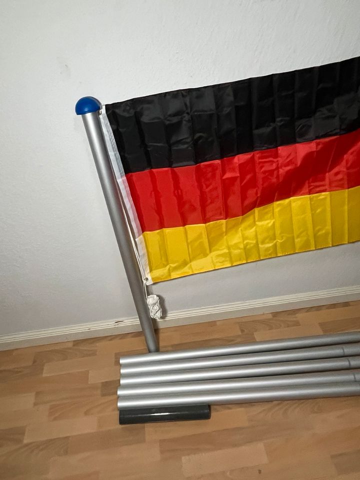 NEU 6,5m Alu Fahnenmast Flaggenmast Flagge Fahne Deutschland in Soltau