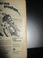 Zeitschrift aus 1971 mit einer Werbeanzeige Kreidler Florett Niedersachsen - Diepenau Vorschau