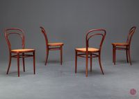 Thonet 214 Wiener Kaffeehausstuhl - Bugholz Stuhl Mahagoni 1 v. 4 Bayern - Würzburg Vorschau