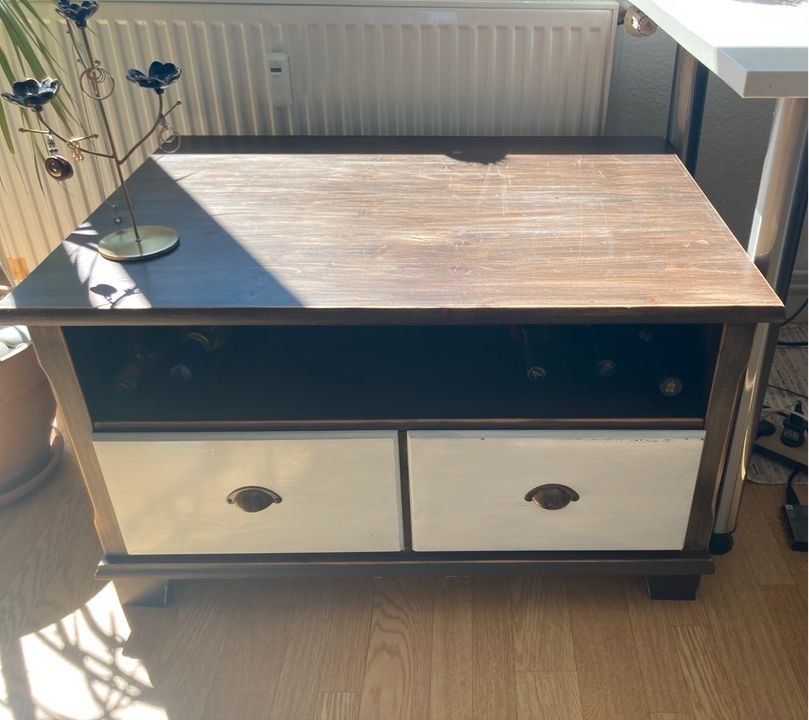 Sideboard Kommode braun weiß in Rostock