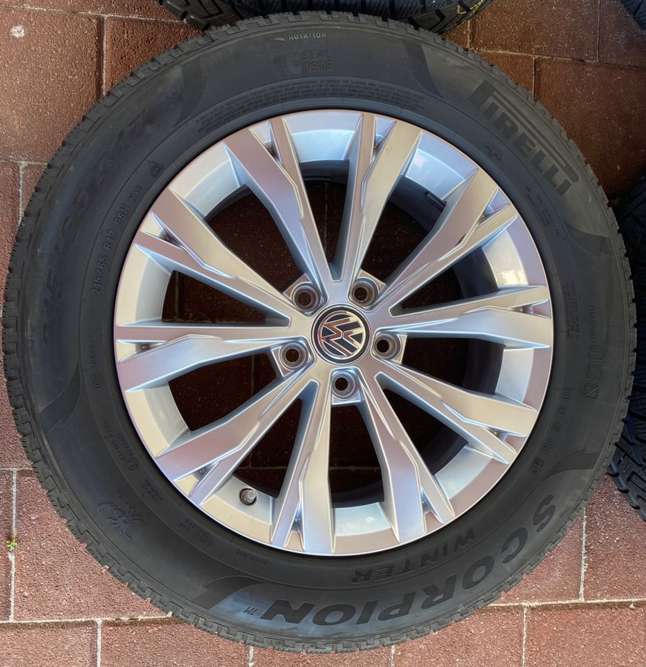 4 Alu 17“ Winterräder VW Tiguan 215/65 R17 99 H M&S in Wüstenrot