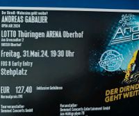 2 x Tickets Andreas GABALIER Oberhof 31.5.24 Front of STAGE Thüringen - Meiningen Vorschau