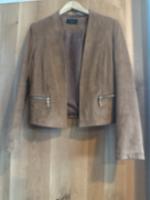 Lederlook Blazer Damen braun Größe 40 Mecklenburg-Vorpommern - Bergen auf Rügen Vorschau