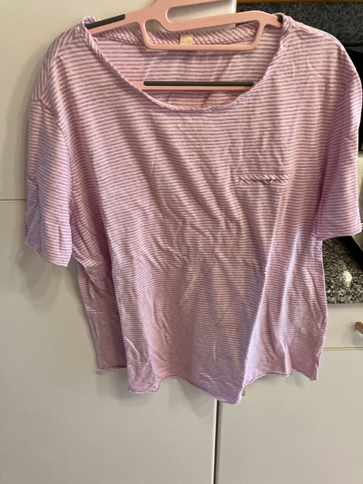 T-Shirt, Esprit, Gr. XXL, rosa/weiß gestreift in Bochum