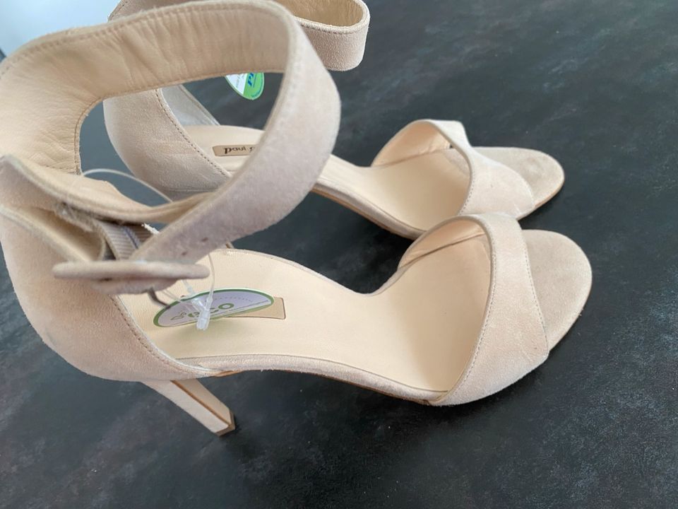 Paul Green, High Heels, echtes Leder, Damen, neu, Creme, 40 in Bremen