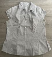 ** Bluse hellgrau weiß gestreift Kurzarm M/38 H&M** Düsseldorf - Bilk Vorschau