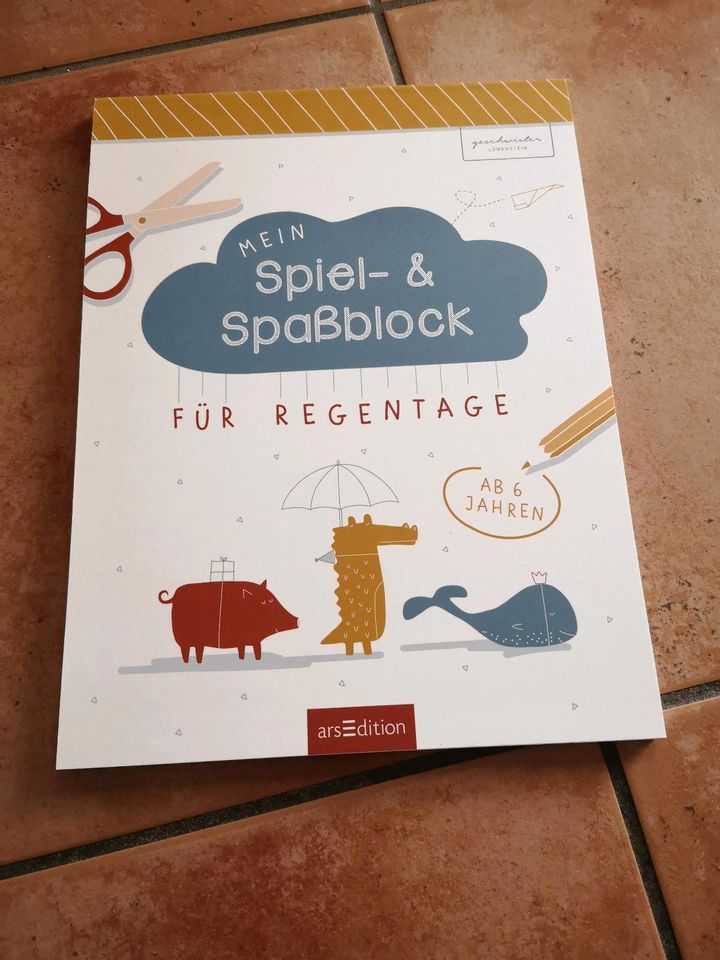 Neu! Mein Spiel und Spaßblock für Regentage Rätsel Basteln ab 6 J in Görwihl