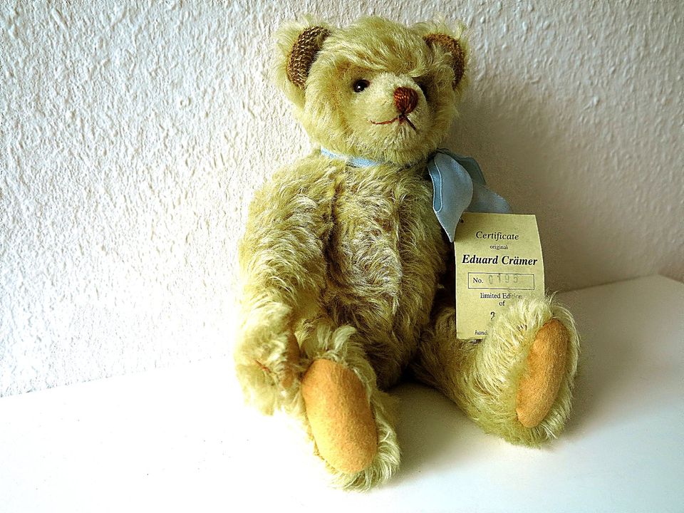 Teddy Bär EDUCA MOHAIR goldblond 30cm LIMITIERT  neuwertig in Lüneburg