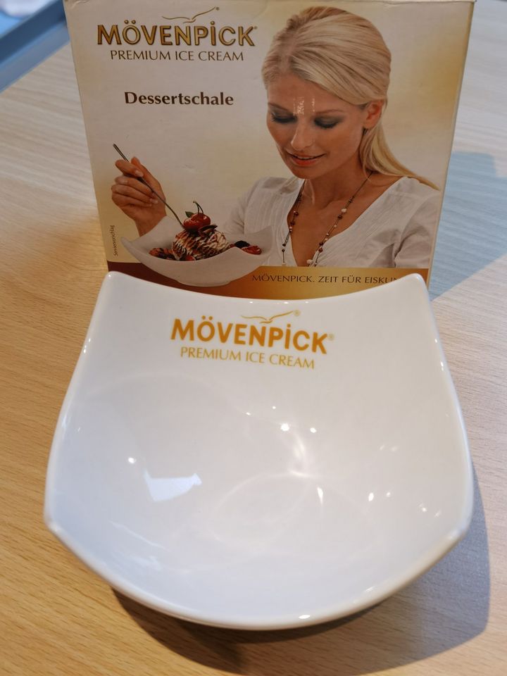 Mövenpick Dessertschale / Eisschale (Porzellan weiß) in Rutesheim  