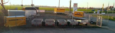 PKW-Anhänger mieten - 2,51 x 1,30 x 0,35 m - 750 kg ☎ Nr. 82 in Torgau