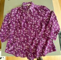 Damen Kord-Bluse Adagio 3/4 Arm Paisley Muster Lila Gr. 48 Kr. München - Ismaning Vorschau