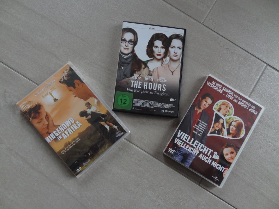 3 x DVD - The Hours, Nirgendwo in Afrika, Viellecht auch nicht in Großheirath