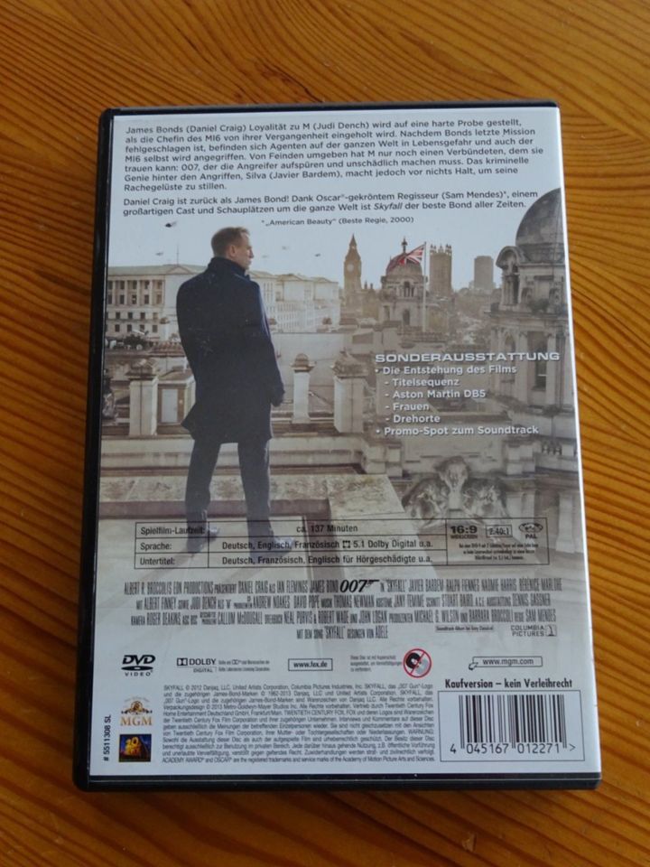 DVD, James Bond - 007 - Skyfall (Daniel Craig) in Neumarkt i.d.OPf.