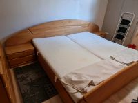 Naturholz Doppelbett 200x200 mit Lattenrost und Matratzen 250€ Gröpelingen - Oslebshausen Vorschau