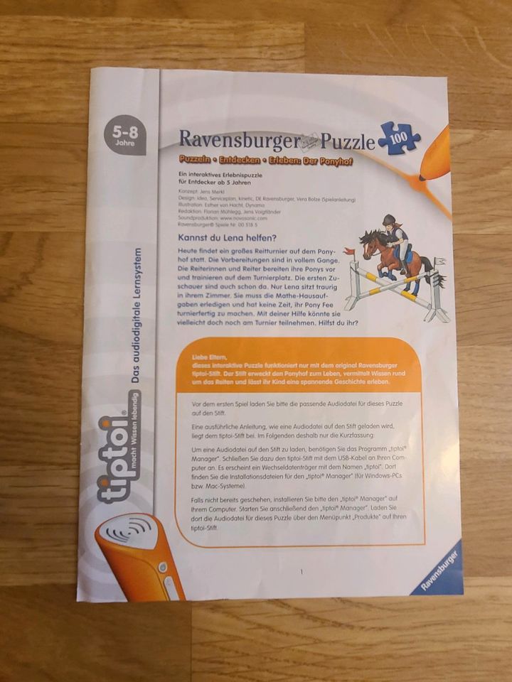 Tiptoi Puzzle Der Ponyhof in Neusäß