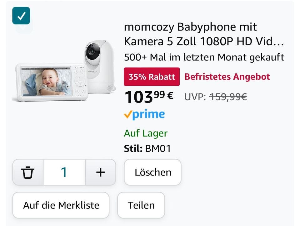 Momcozy Rabattcodes bis30% M5 S12pro Milchpumpe Babyphone stillbh in  Brandenburg - Geltow, Babyausstattung gebraucht kaufen