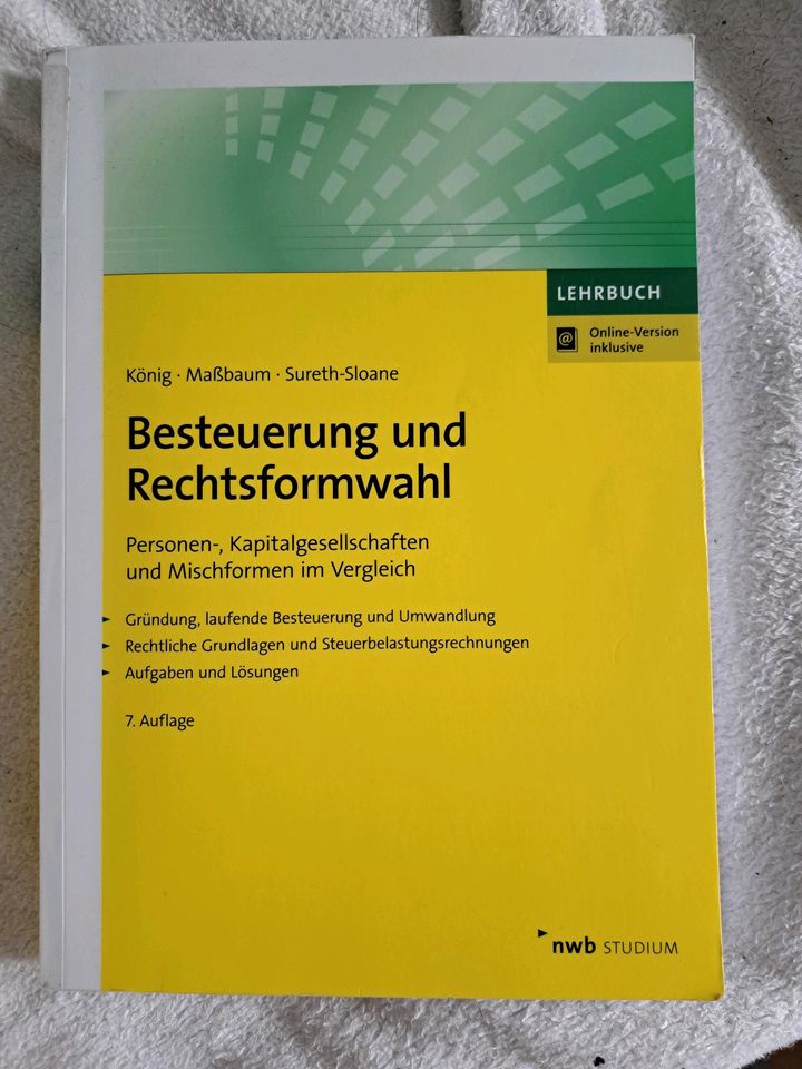 Steuerrecht Steuergesetze Lehrbuch EStG Besteuerung Rechtsform in Berlin