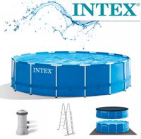 Pool Intex Rundpool 457x122 und Miganeo Sandfilteranlage Hessen - Rüsselsheim Vorschau