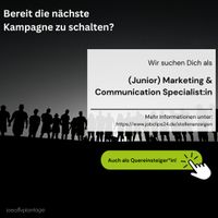 (Junior) Marketing & Communication Specialist - Quereinsteiger:in Sachsen-Anhalt - Magdeburg Vorschau