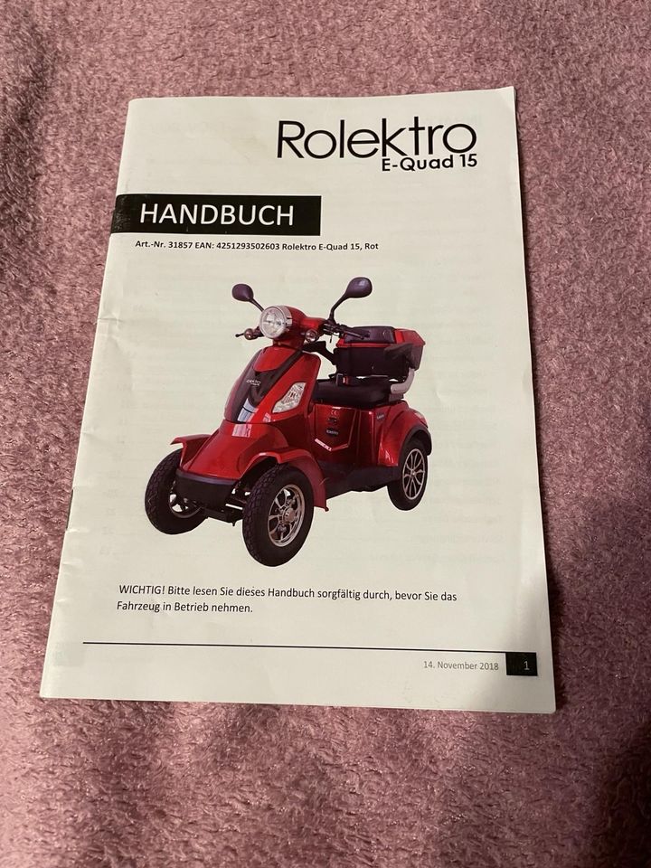 E Mobil Rolektro E-Quad 15 in Husum