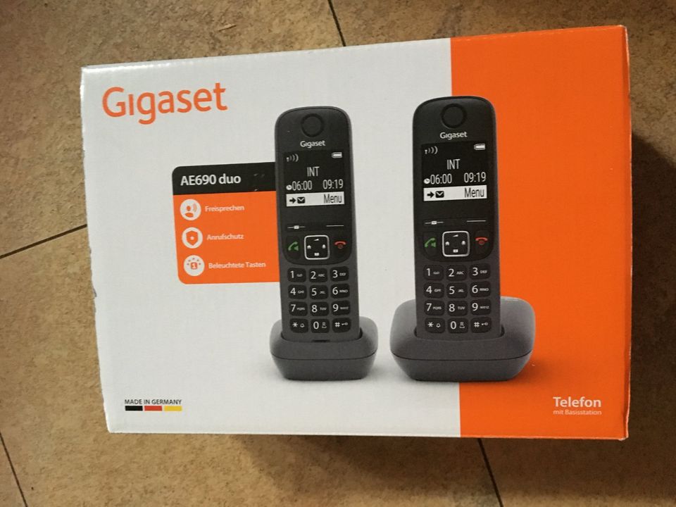 Gigaset AE690 duo wie neu mit Basisstation Schnurlos Eco Dect in Saarland -  Ottweiler | Telefon gebraucht kaufen | eBay Kleinanzeigen ist jetzt  Kleinanzeigen