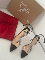 Christian Louboutin Nosy Strass 100 Crepe/Satin High Heels Nordrhein-Westfalen - Neuss Vorschau
