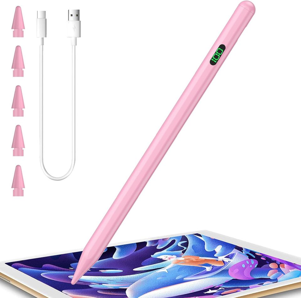 Eingabestift iPad, Active Stylus Pen mit 5 Ersatzspitzen iPad Pen in Saarbrücken