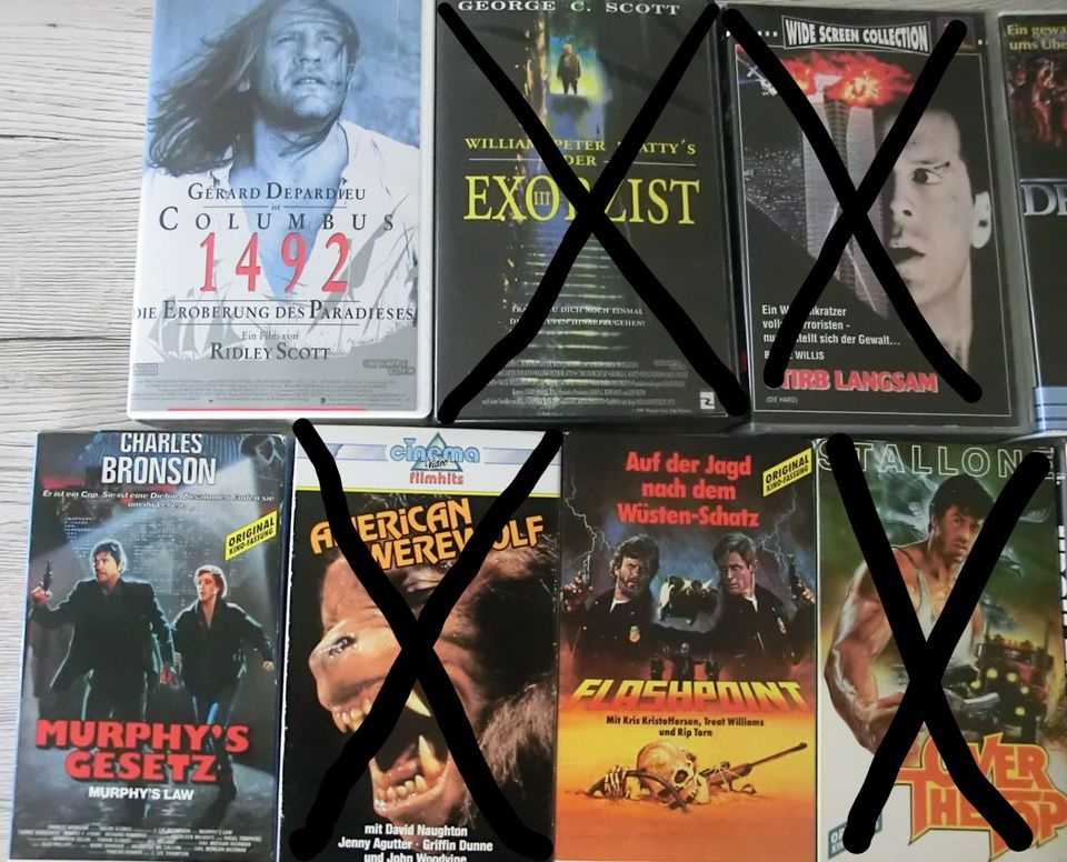 11 Filme Kinofilme auf VHS-Video, einzeln je € 1,50 in Altenkirchen