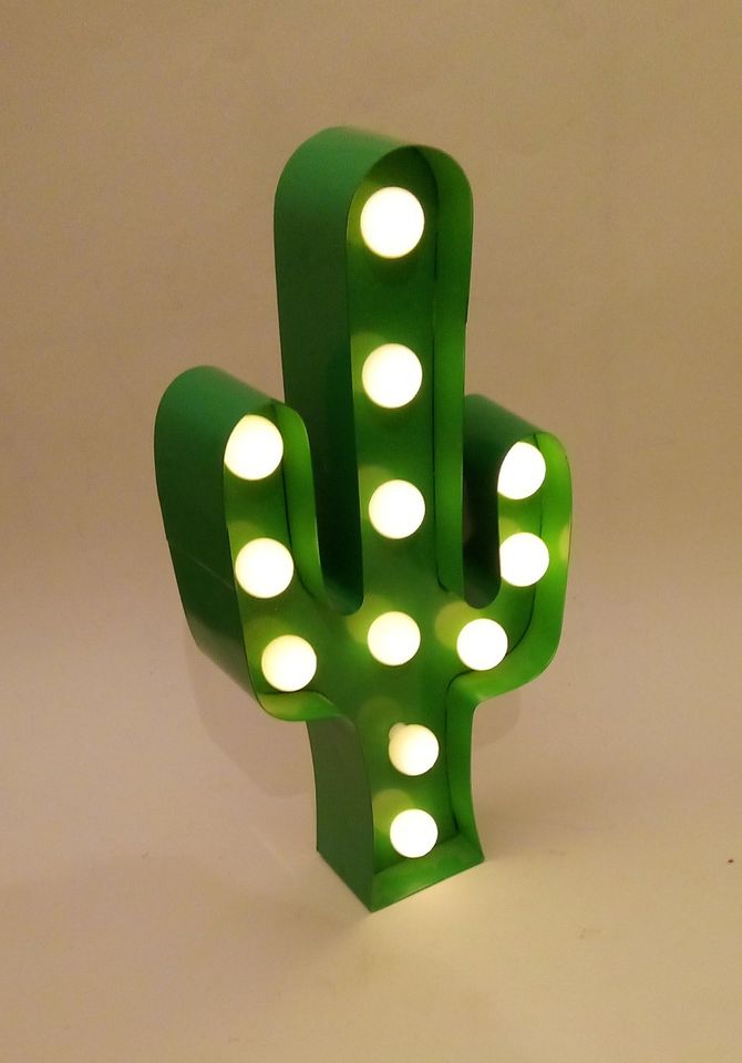 Butlers Vegas 10212954 Kaktus Leuchte Metall grün mit 9 LED's in Hamburg