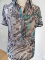 Grau-türkis gemusterte Bluse von Mexx, Gr. L München - Sendling Vorschau