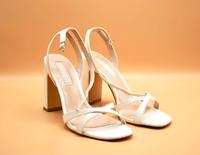 Neue High Heel Sandaletten mit Blockabsatz | 39 | Lederoptik Stuttgart - Stuttgart-West Vorschau